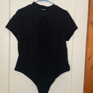 Black detailed bodysuit